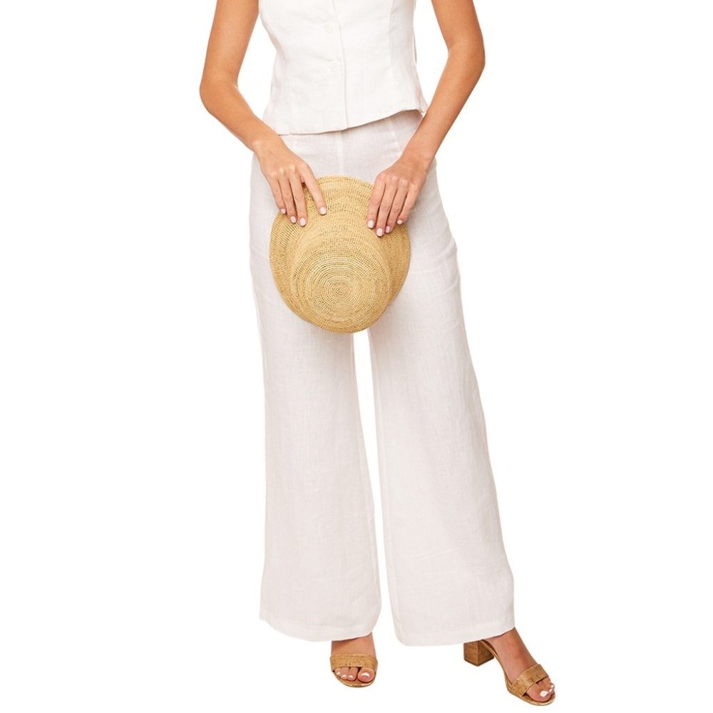 Faithfull The Brand Ottavio Pants - White Linen